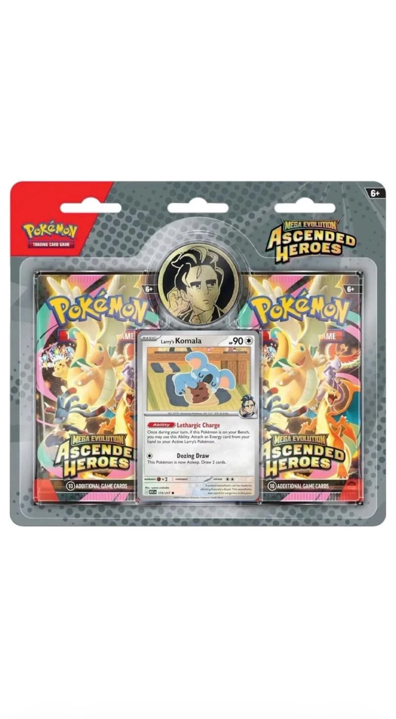 Pokémon Ascended Heroes 2-Pack Blister — Larry’s Komala (ENG)